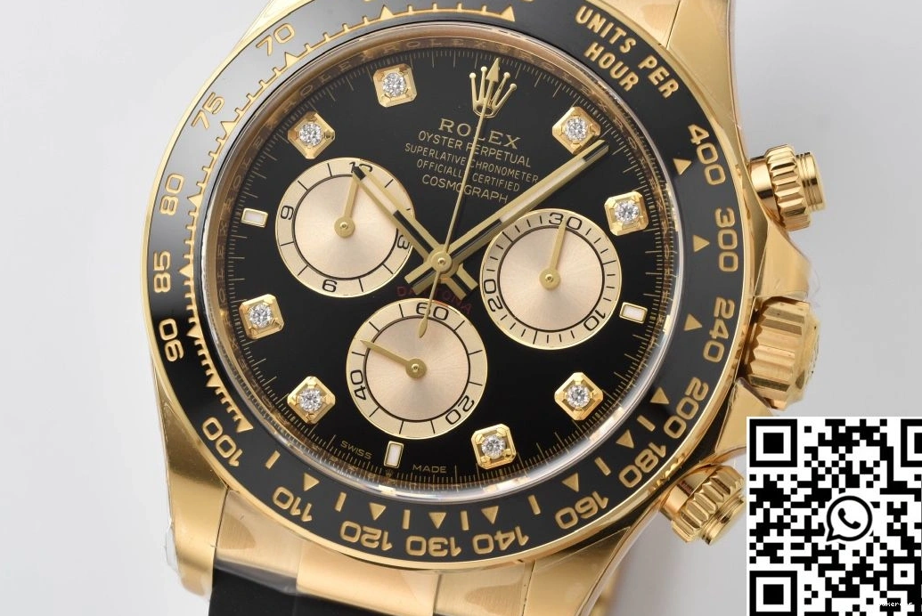 Cosmograph Clean M126518 Black Diamond Factory Daytona Hourmarker Rolex Bezel 0309